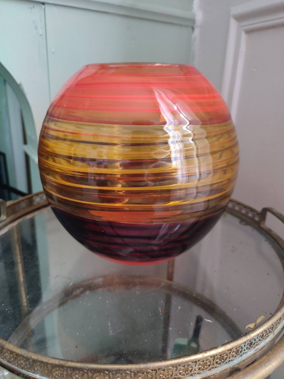 Vintage blown glass vase