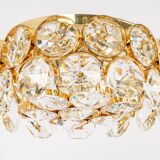 Recessed ceiling lamp, crystal glass design Palwa, Germany, 1970s