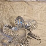 Crystal bowl Art Vannes France – floral design – 1950s–1970s