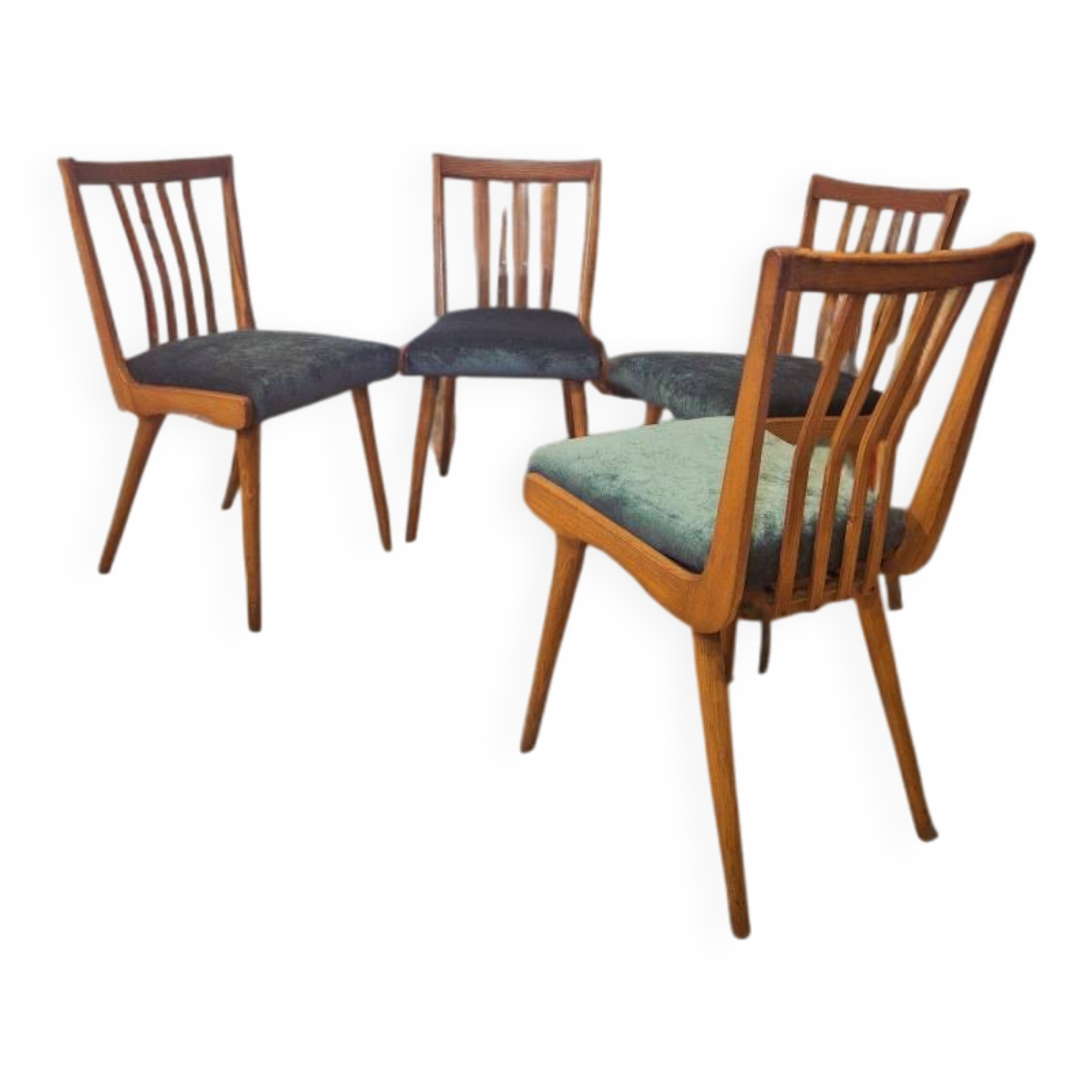 Set 4 chaises Interier Praha,  Vintage tchèque 1960s