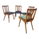 Set 4 chaises Interier Praha,  Vintage tchèque 1960s