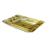 Vintage Walther yellow glass ashtray