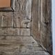 Old ethnic mirror in light wood, 62 cm