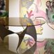 Propeller Glass Coffee Table by Knut Hesterberg for Ronald Schmidt, 1960s