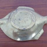 Brutalist Bronze Fish Ashtray, 1960s