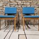 Pair of vintage Scandinavian armchair chairs 1970