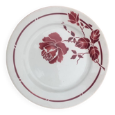 Red flower plate