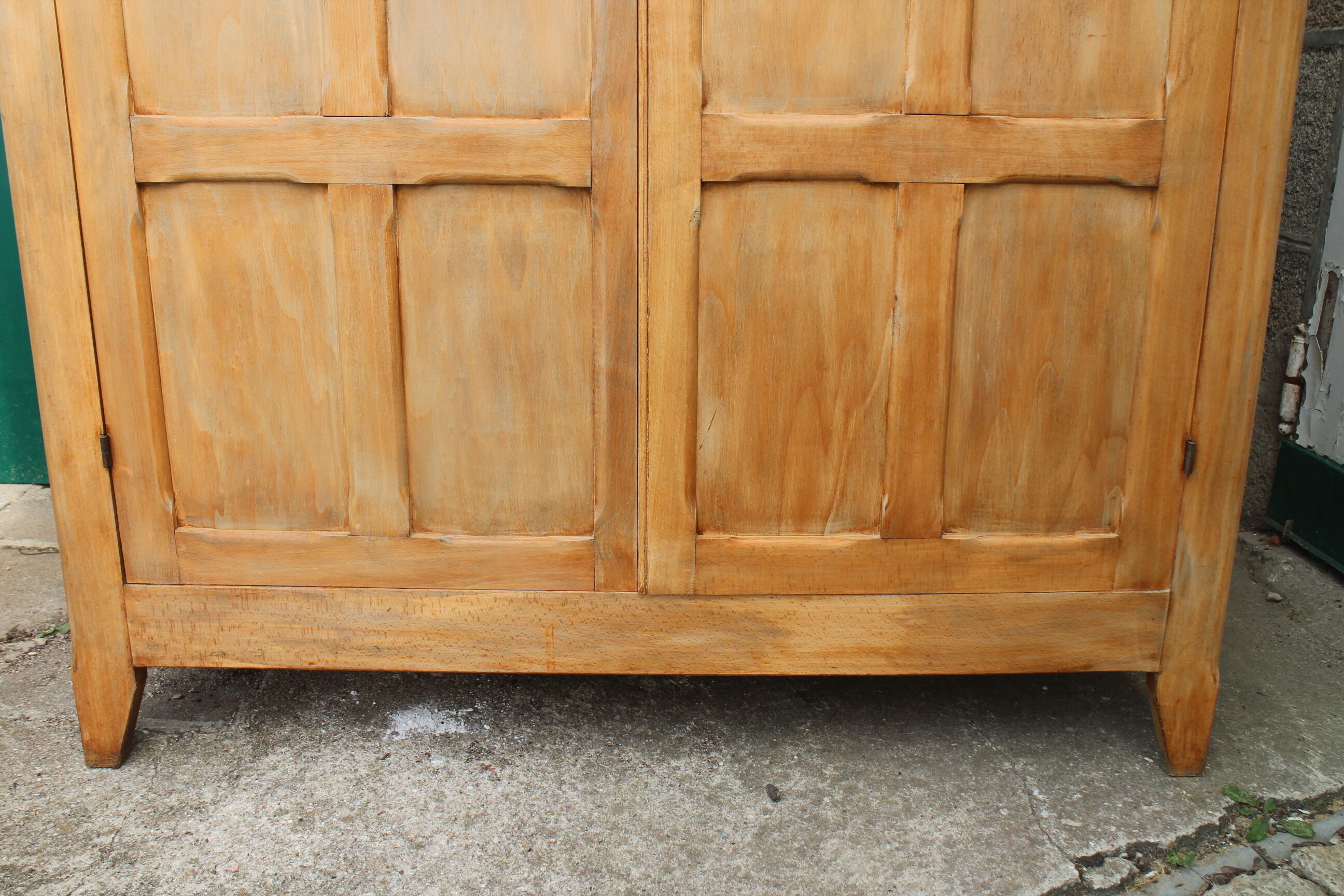 Parisian wardrobe in raw wood