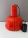 Pendant lamp Glashütte Limburg orange, Mid Century