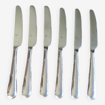 Set of 6 dessert/fruit knives Nuovo Milano Alessi