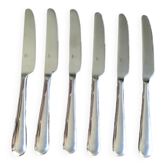 Set of 6 dessert/fruit knives Nuovo Milano Alessi