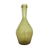 Vase en verre bullé vert