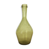 Vase en verre bullé vert