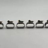 Set of 6 vintage napkin rings