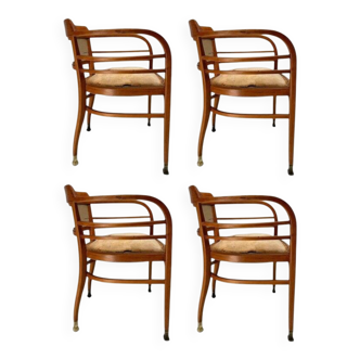 Armchairs by Josef Maria Olbrich for Thonet, Austria, 1910, Set of 4