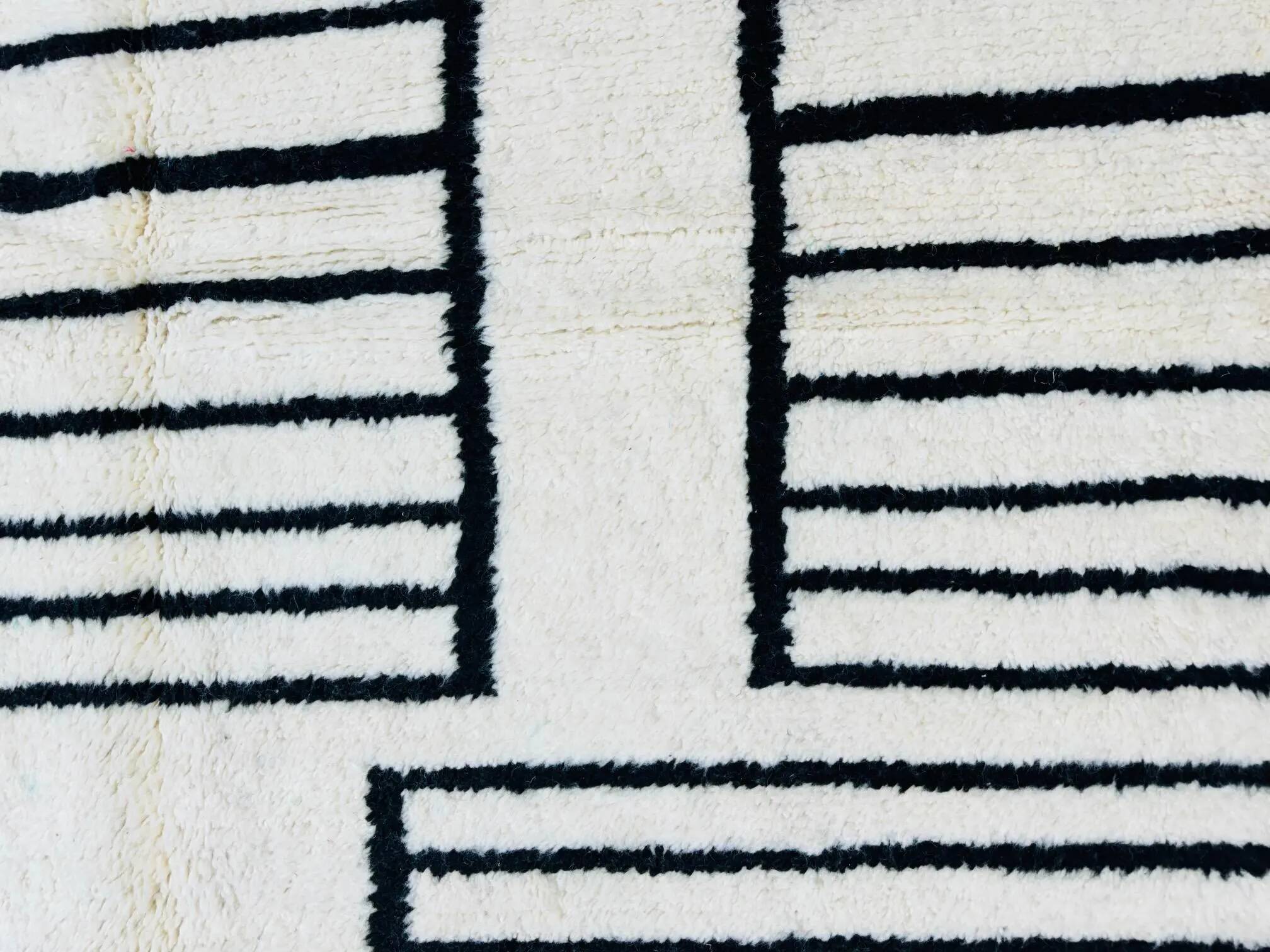 Unique handmade Berber rug 3x2 m