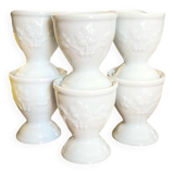 Six porcelain "Clover" egg cups - 1970.