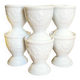 Six "Clover" egg cups in porcelain - 1970.