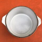 Niderviller Earthenware 1970s Salad bowl with ears "Prunes" collection