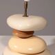 France pebble table lamp by François Chatain, 1980s
