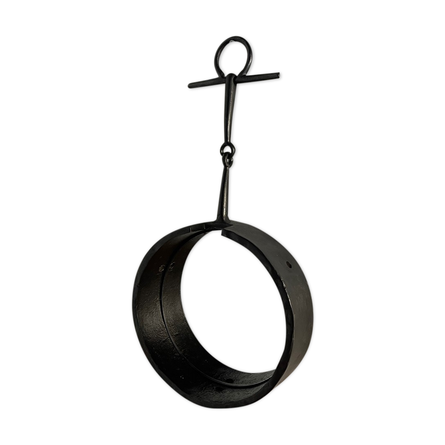 Brutalist iron mirror