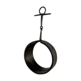 Brutalist iron mirror