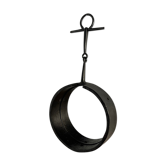 Brutalist iron mirror