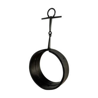 Brutalist iron mirror