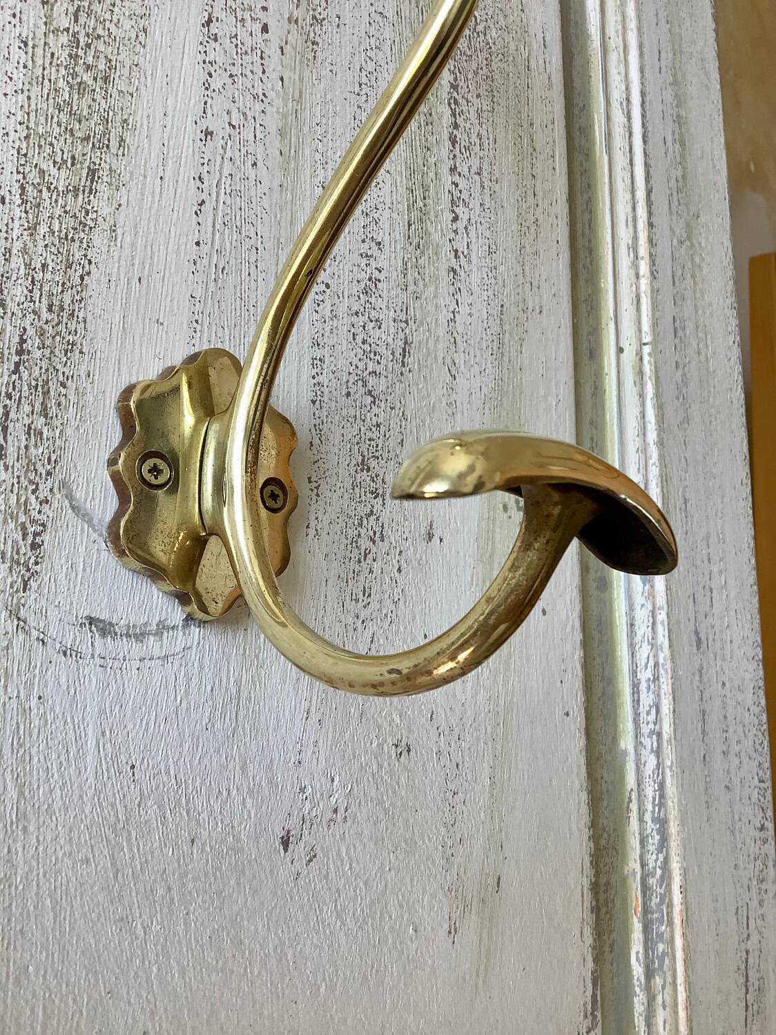 Brass coat rack or coat hook