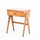 Vintage console or side table. Oak splayed legs - France 60s