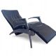David design armchair/lounger by Interprofil, black leather, good condition
