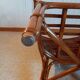 Set of 2 armchairs in adult varnished woven rattan