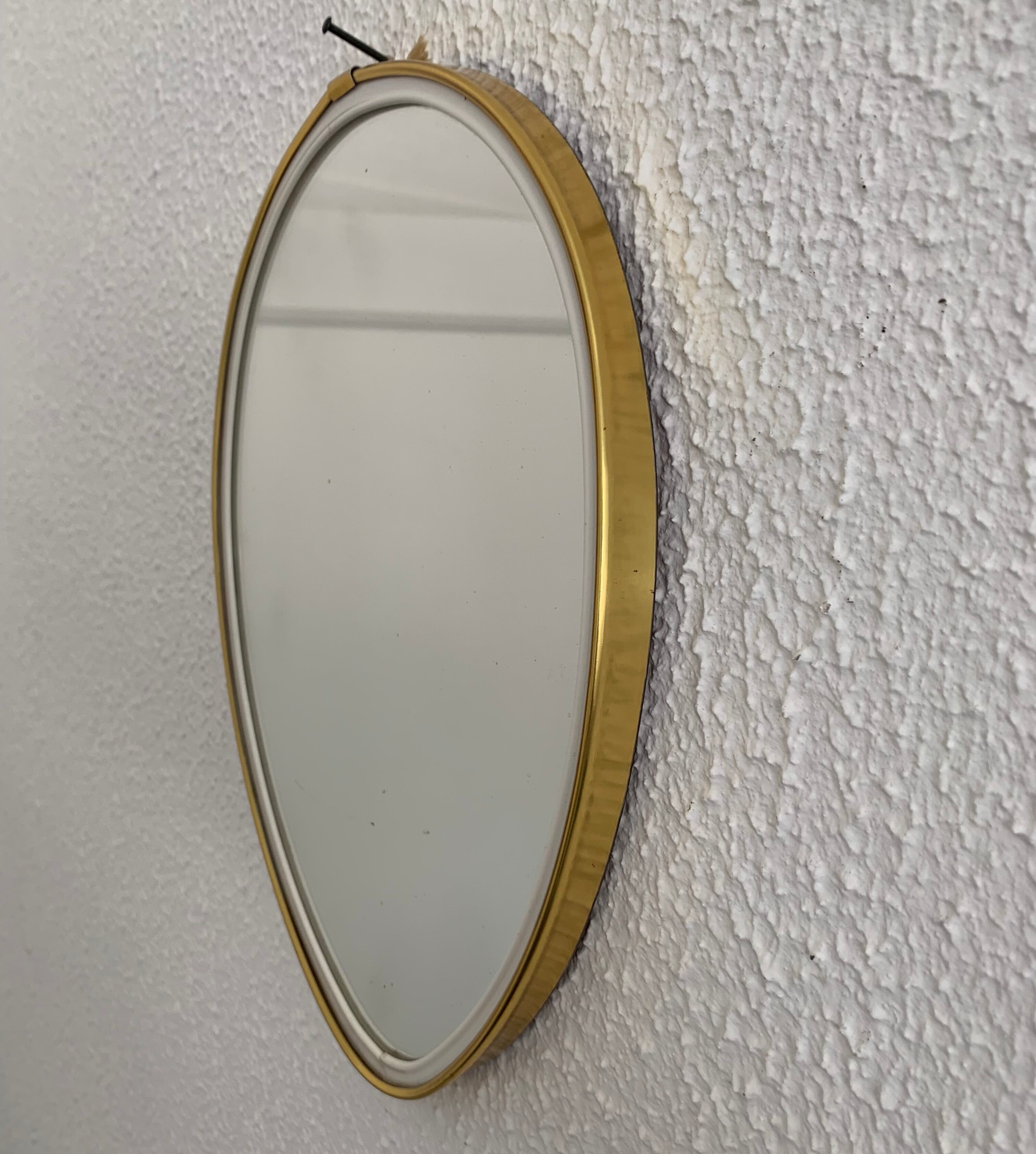 Vintage mirror 1960 asymmetrical mirror - 25 x 20 cm