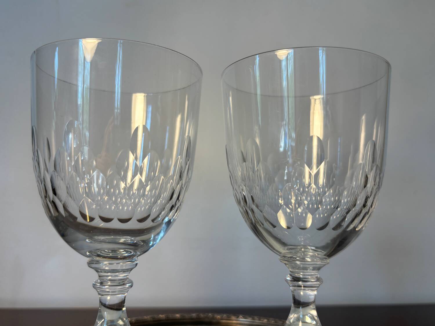 2 verres à eau Baccarat m. Richelieu