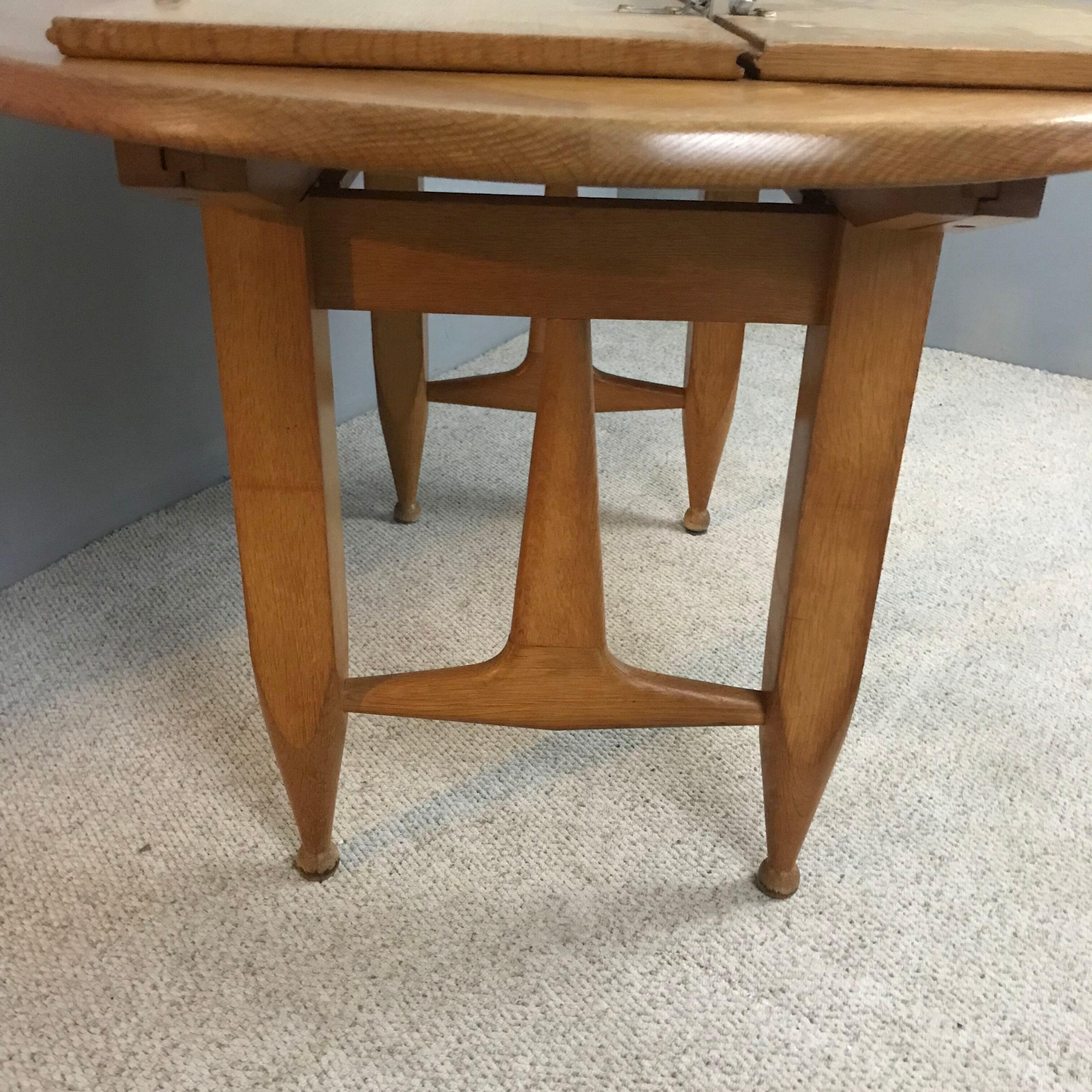 Dining table by Guillerme & Chambron 1960