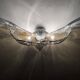 Set of 2 Smoked Glass Wall Lamps by J.T. Kalmar