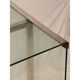 Gallotti and Radice design desk in glass and chrome 1970