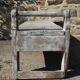 Large bench 19th solid wood patina