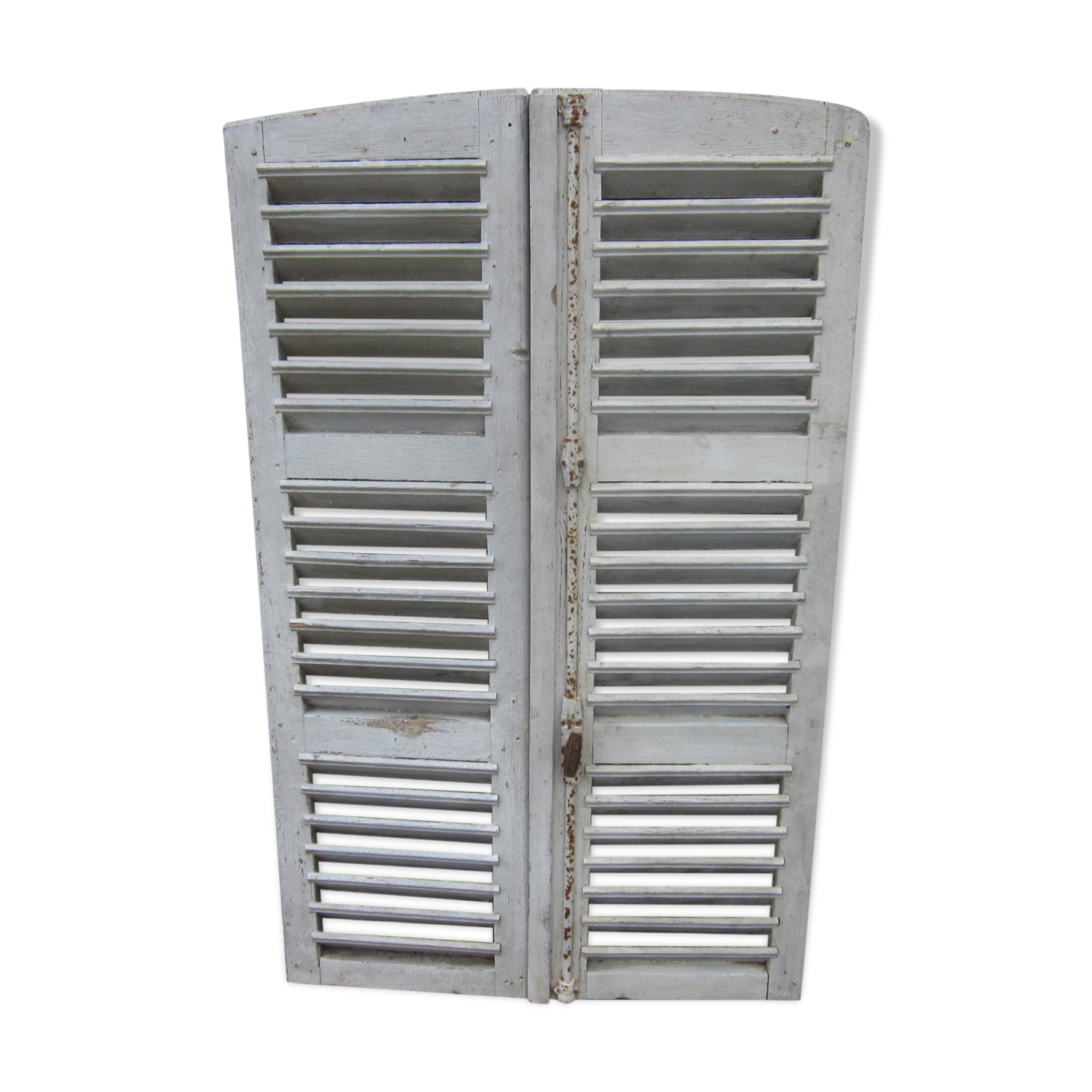 Pair of old shutter louvers