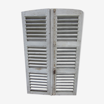 Pair of old shutter louvers