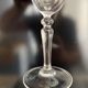 Set of 10 antique champagne glasses in engraved crystal