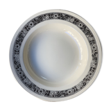 Assiette creuse en faïence Boch La Louvière