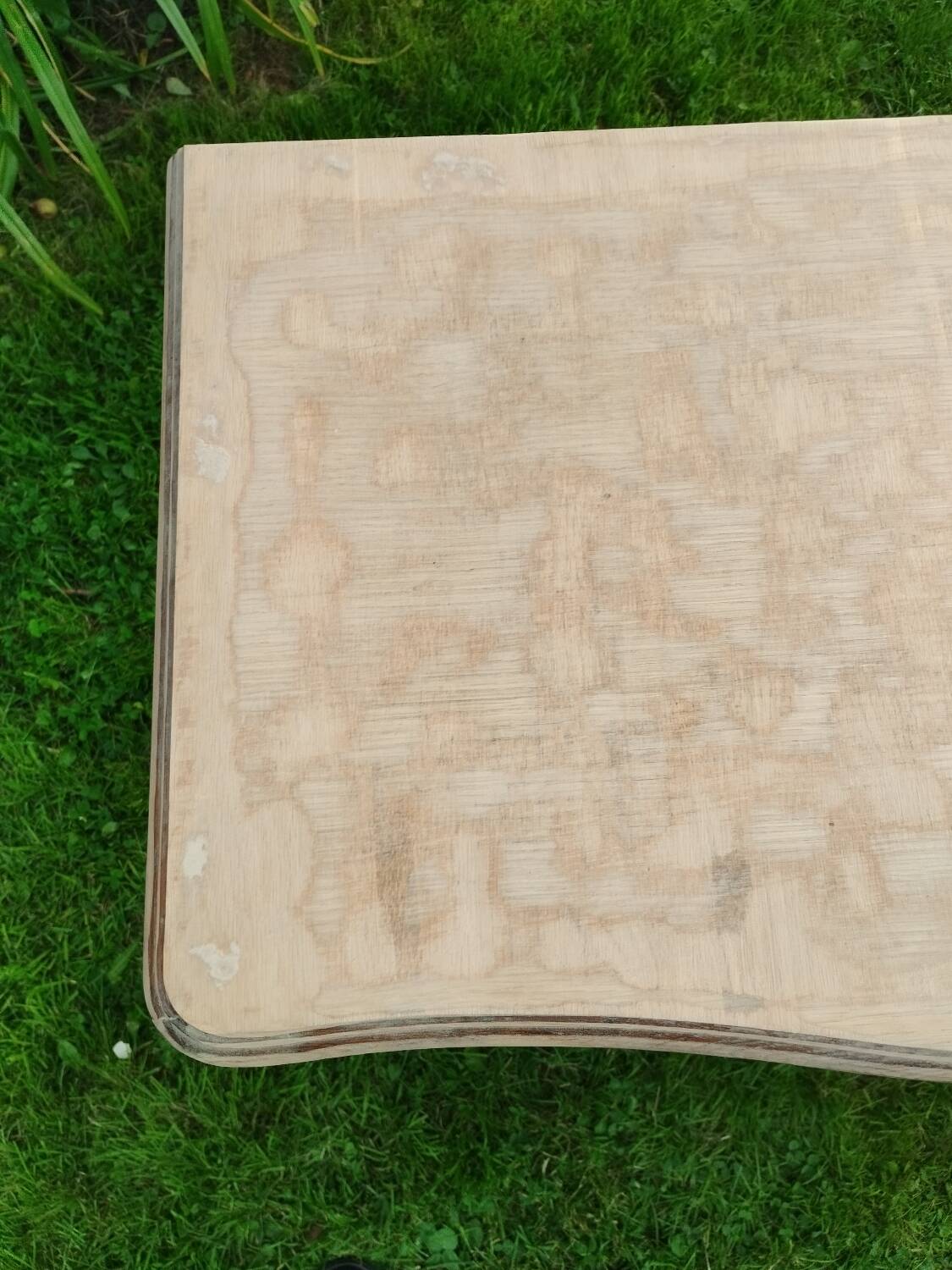 Antique Louis XVI style chest of drawers with wooden top