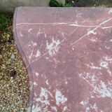 Louis xv style marble top marquetry chest of drawers