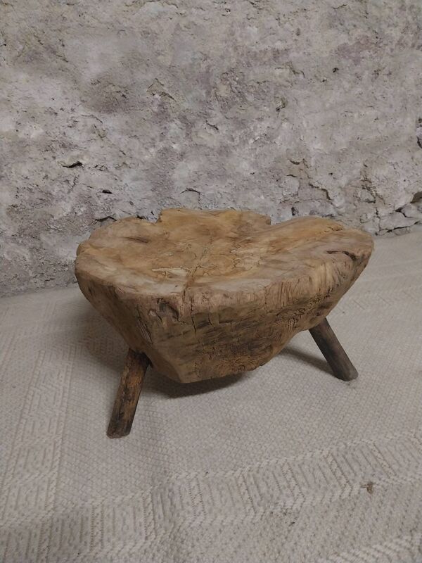 Billot table basse brutaliste