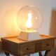 Vintage glass globe lamp from the 70s and 80s.
