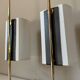 Pair of vintage brass lamps design 60 years