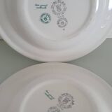 Set of 6 "Bird of Paradise" soup plates from Sarreguemines