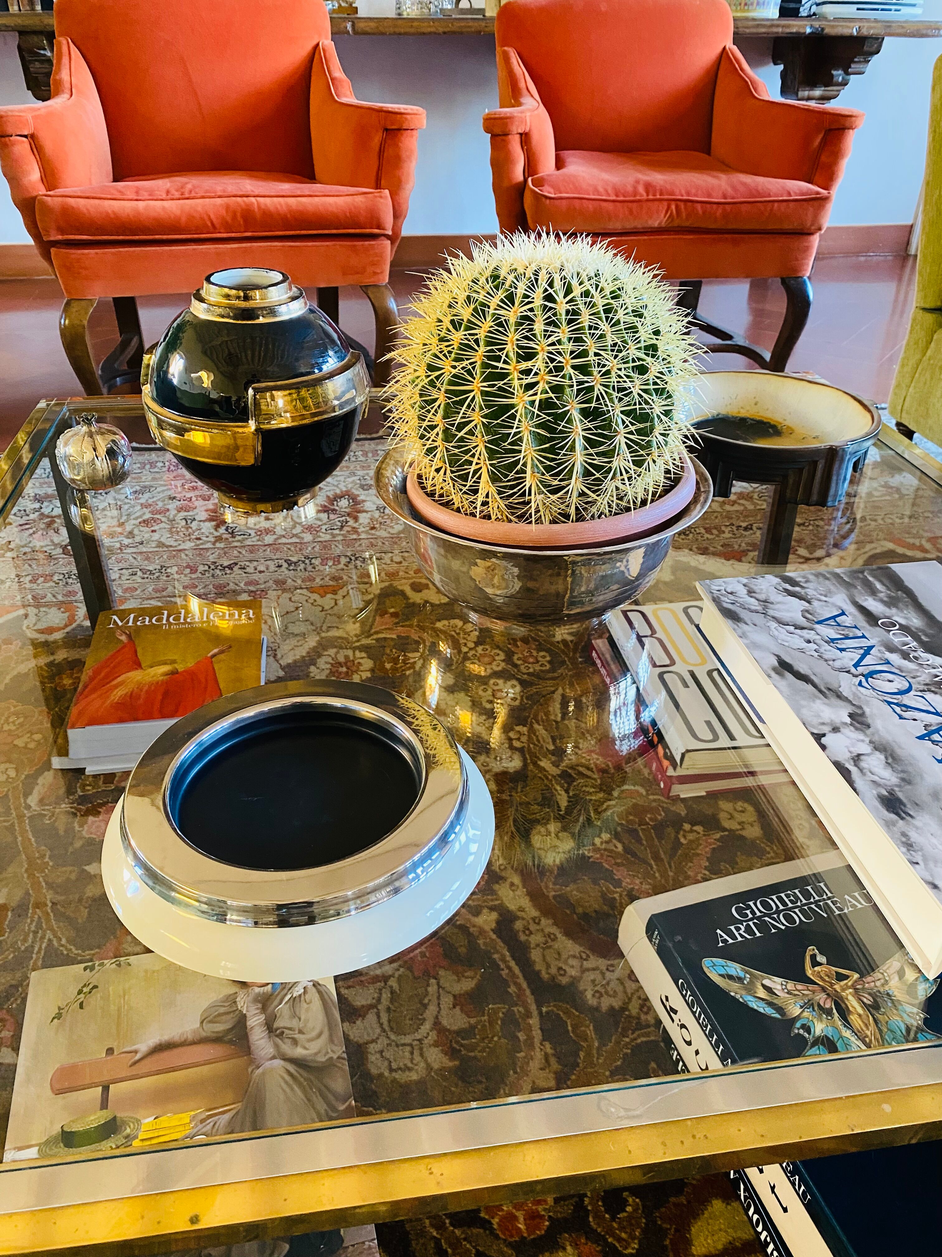 Sergio Asti, mod.4635 white ashtray / catchall, Kartell Italy 1967