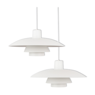 Pair of Danish pendant lamps PH 4/3 by Poul Henningsen, Louis Poulsen, 1966
